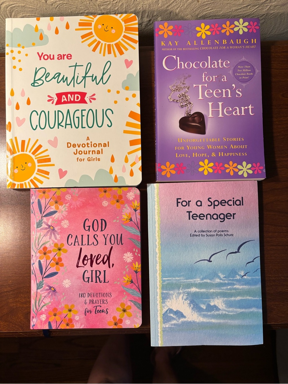 Lot of 4 Inspirational, spiritual books for teen girls